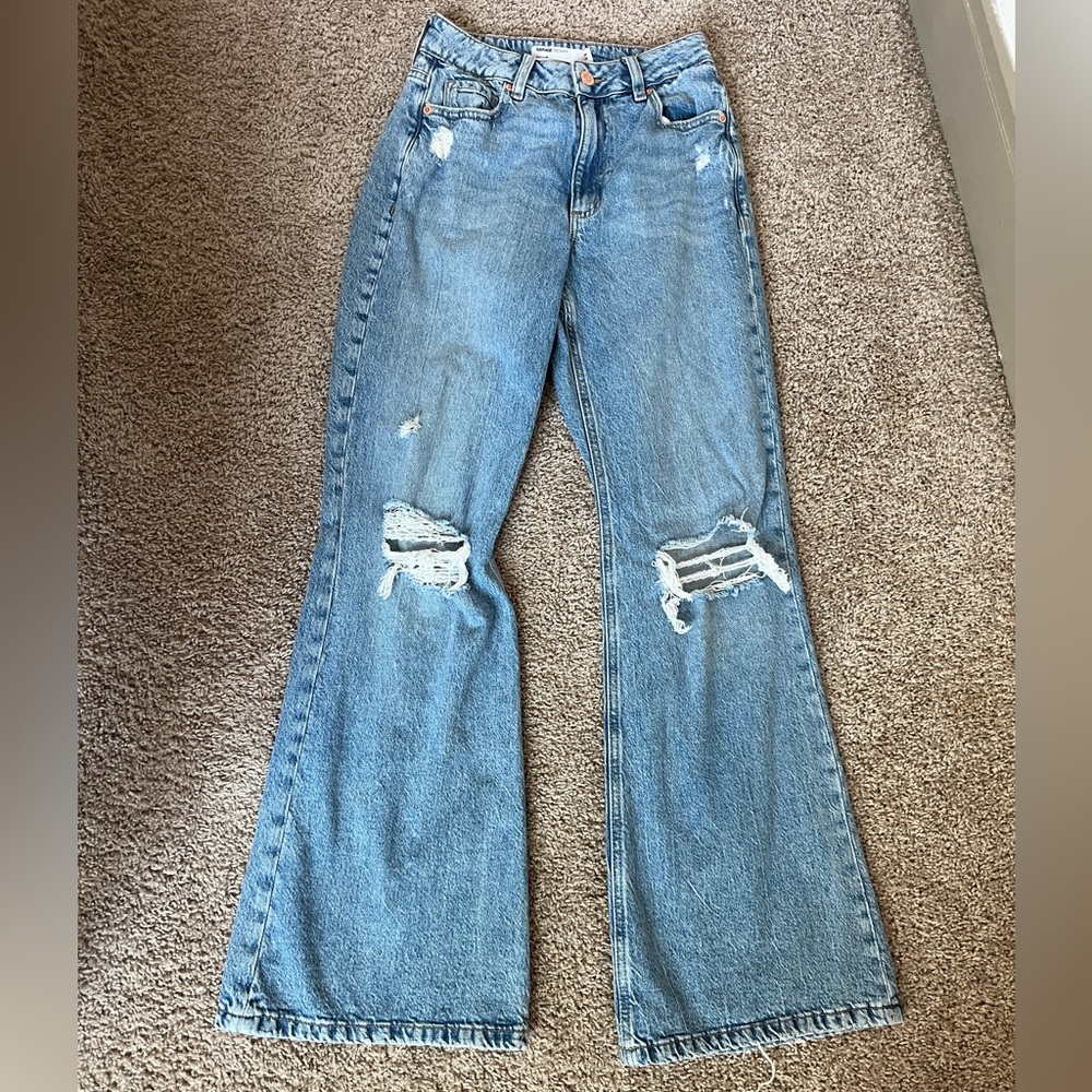 High rise flare denim Jeans in great condition